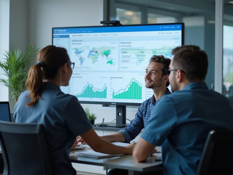 Professional medical billing team reviewing revenue cycle reports